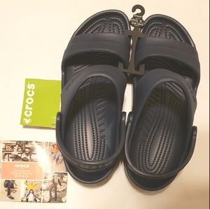 CROCS Classic Navy Sandals Shoes Unisex NEW